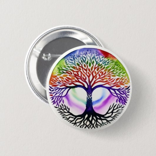 Lebensbaum Button (Vorne & Hinten)