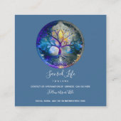 Lebensbaum | Celestial Quadratische Visitenkarte (Rückseite)