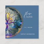 Lebensbaum | Celestial Quadratische Visitenkarte (Vorderseite)