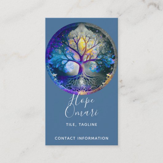 Lebensbaum | Celestial Visitenkarte (Vorderseite)