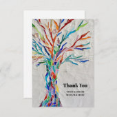 Lebensbaum dank Karte (Vorne/Hinten)