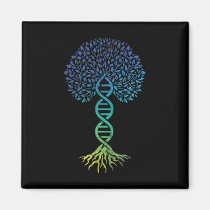 Lebensbaum DNA Science Genetics Earth Day Geneal Magnet