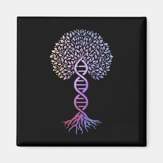 Lebensbaum DNA Science Genetics Earth Day Geneal Magnet (Vorne)