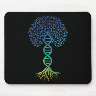 Lebensbaum DNA Science Genetics Earth Day Geneal Mousepad
