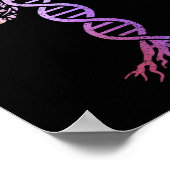 Lebensbaum DNA Science Genetics Earth Day Geneal Poster (Ecke)