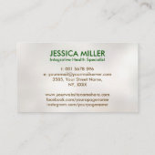 Lebensbaum Doppelhelix-DNA-Funktionsmedizin Visitenkarte (Rückseite)