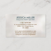 Lebensbaum Doppelhelix-DNA-Funktionsmedizin Visitenkarte (Rückseite)