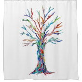 Lebensbaum Duschvorhang (Vorderseite)