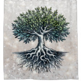 Lebensbaum Duschvorhang (Vorderseite)