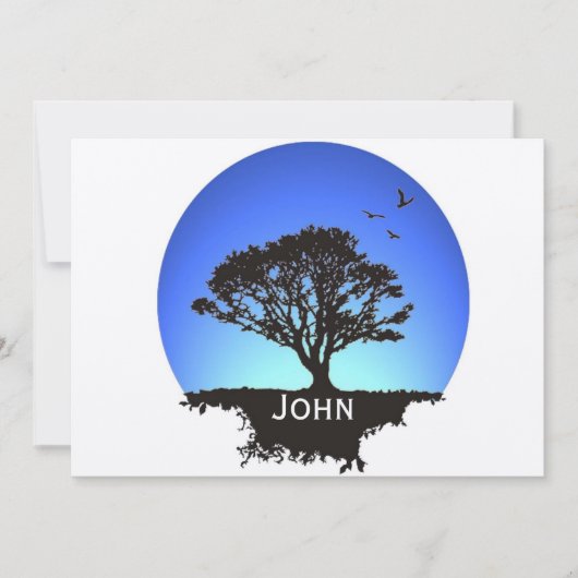 Lebensbaum Einladung (Vorderseite)