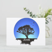 Lebensbaum Einladung (Stehend Vorderseite)