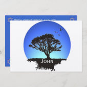 Lebensbaum Einladung (Vorne/Hinten)