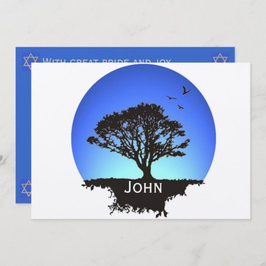 Lebensbaum Einladung (Vorne/Hinten)