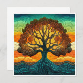 Lebensbaum Einladung (Vorne/Hinten)