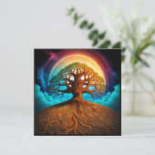 Lebensbaum Einladung (Stehend Vorderseite)