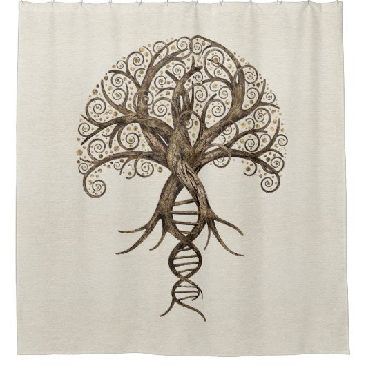 Lebensbaum - Evolution Duschvorhang (Vorderseite)