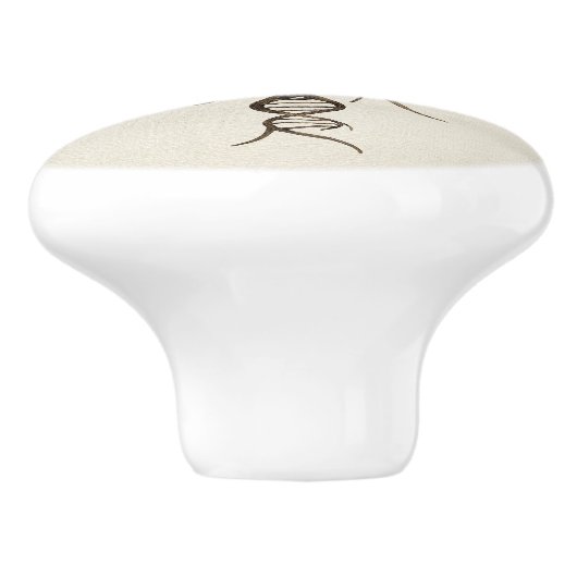 Lebensbaum - Evolution Keramikknauf (Seitenansicht)