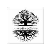 Lebensbaum Ex libris Gummistempel (Prägung)