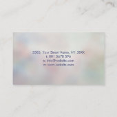 Lebensbaum - farbiges Blattwerk Visitenkarte (Rückseite)