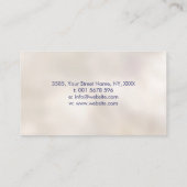 Lebensbaum - farbiges Blattwerk Visitenkarte (Rückseite)