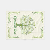 Lebensbaum Fleecedecke (Vorderseite (Horizontal))