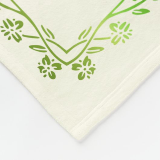 Lebensbaum Fleecedecke (Ecke)