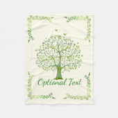 Lebensbaum Fleecedecke (Vorderseite)