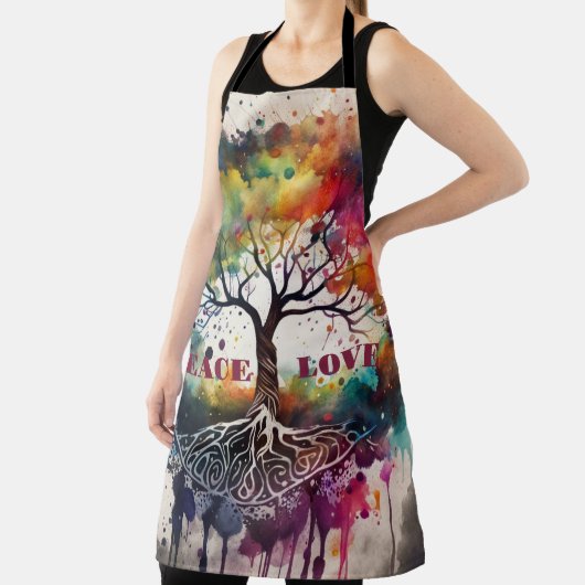 LEBENSBAUM. Frieden, Liebe (editierbar) Schürze (InSitu)
