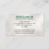 Lebensbaum - Funktionsmedizin Visitenkarte (Rückseite)