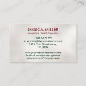 Lebensbaum - Funktionsmedizin Visitenkarte (Rückseite)