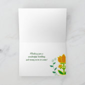 Lebensbaum Geburtstagskarte Karte (Innenseite)