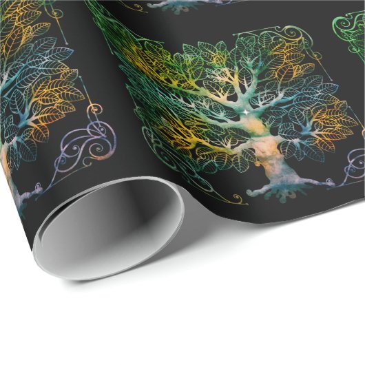 Lebensbaum Geschenkpapier (Rolleneckpunkt)