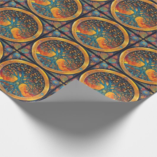 Lebensbaum Geschenkpapier (Ecke)