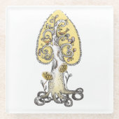 Lebensbaum Glasuntersetzer (Vorderseite)