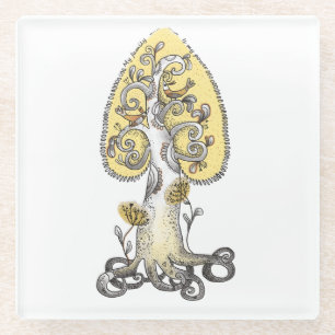 Lebensbaum Glasuntersetzer