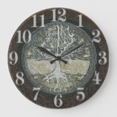 Lebensbaum Große Wanduhr (Vorderseite)