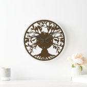 Lebensbaum Große Wanduhr (Zuhause)