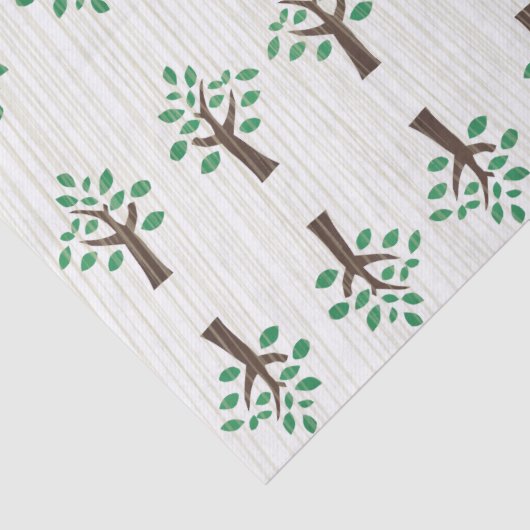 Lebensbaum grün und braun seidenpapier (Detail)