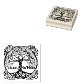 Lebensbaum Gummi Ex Libris Stempel (Stempel)