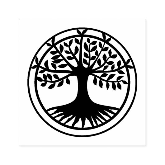 Lebensbaum Gummistempel (Prägung)