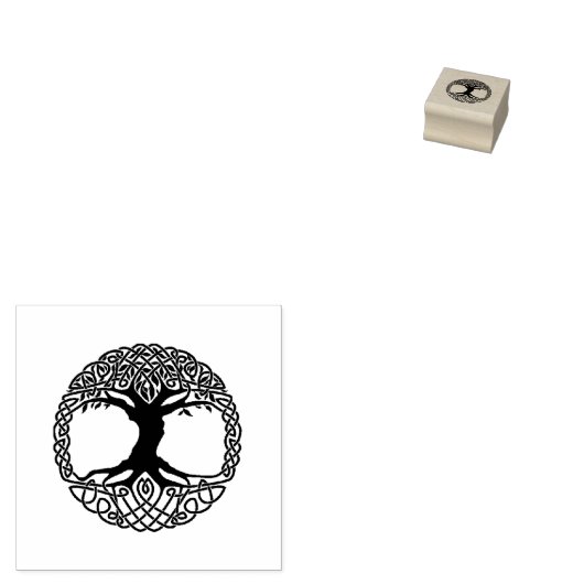 Lebensbaum Gummistempel (Stempel)