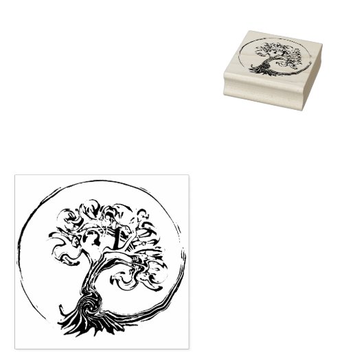 Lebensbaum Gummistempel (Stempel)