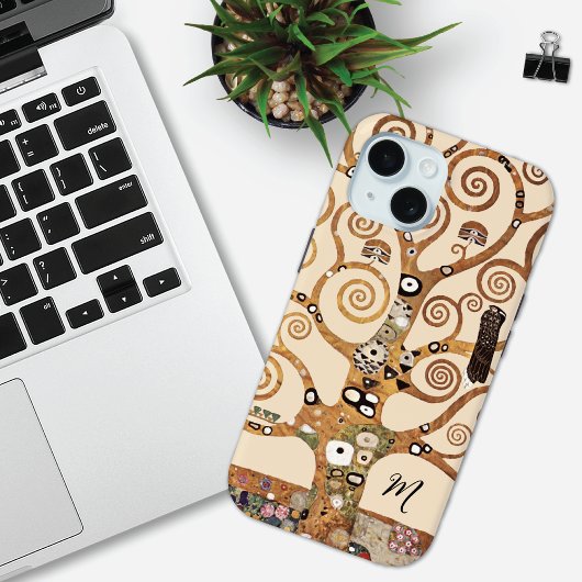 Lebensbaum Gustav Klimt Monogram Case-Mate iPhone Hülle