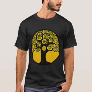 Lebensbaum im Stil von Gustav Klimt T-Shirt