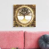 Lebensbaum in Brown Leinwanddruck (Insitu (Wohnzimmer))