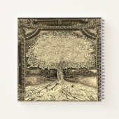 Lebensbaum in Gold Notizblock (Rückseite)