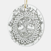 Lebensbaum in keltischer Bauweise Keramik Ornament (Links)