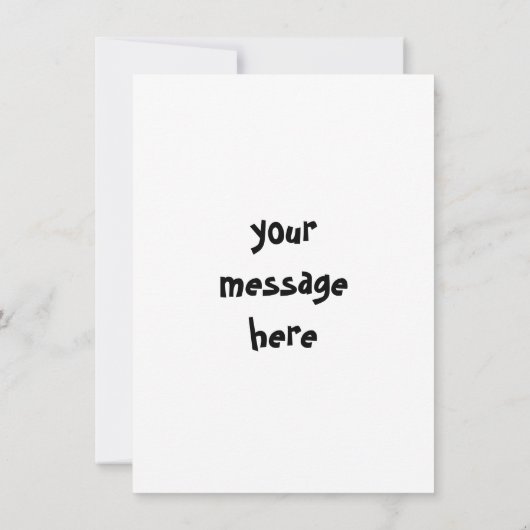 Lebensbaum in Schwarz und Weiß Einladung (Rückseite)