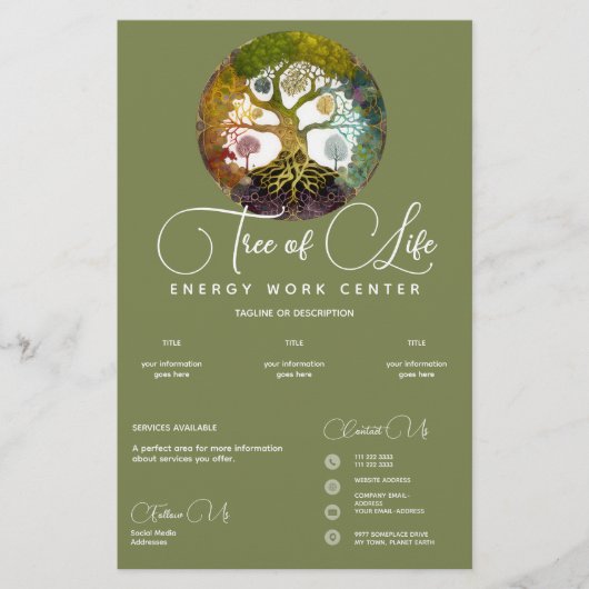 Lebensbaum | Jahreszeiten Flyer (Vorne)