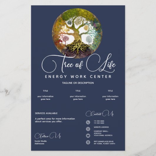 Lebensbaum | Jahreszeiten Flyer (Vorne)